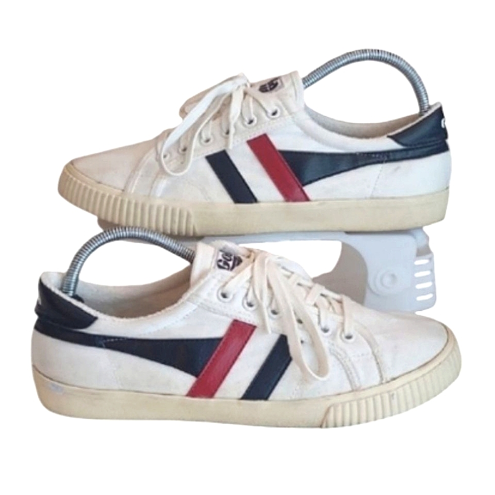 J. Crew Gola Canvas Sneaker Low Top Lace up Casual Tennis Shoe Lightweight 8